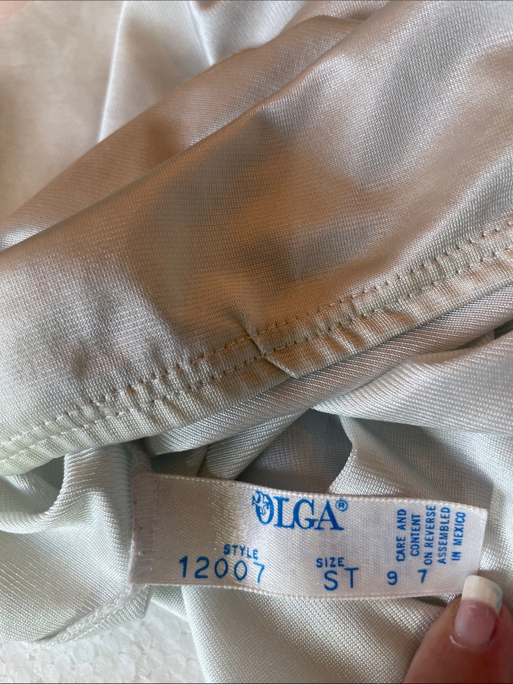 Vintage Olga Classic creamy White Women’s have slip elastic waist size S - Picture 5 of 6